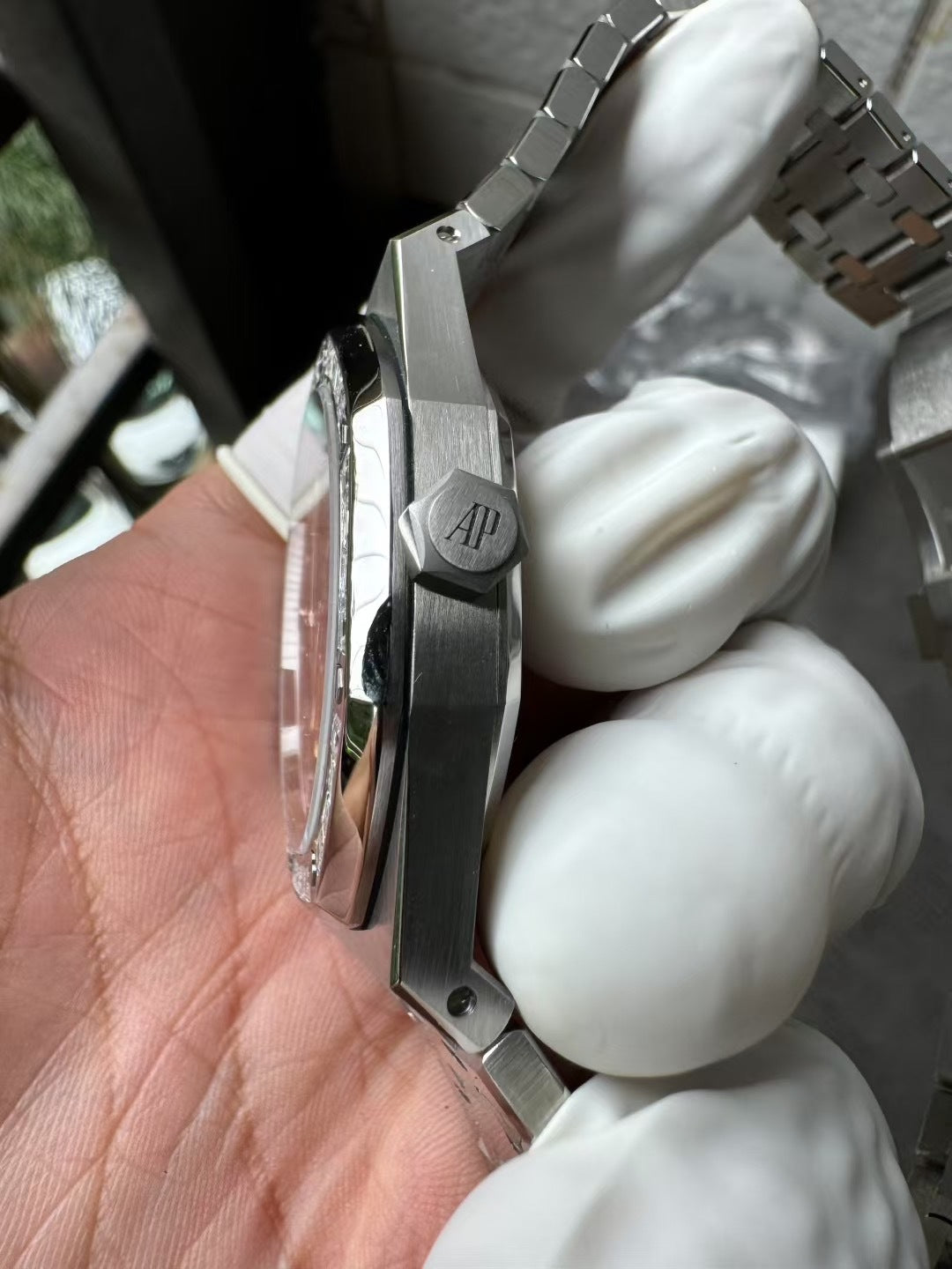 AP Skeleton Free Sprung Balance with Baguette Diamond Bezel Swiss Superclone