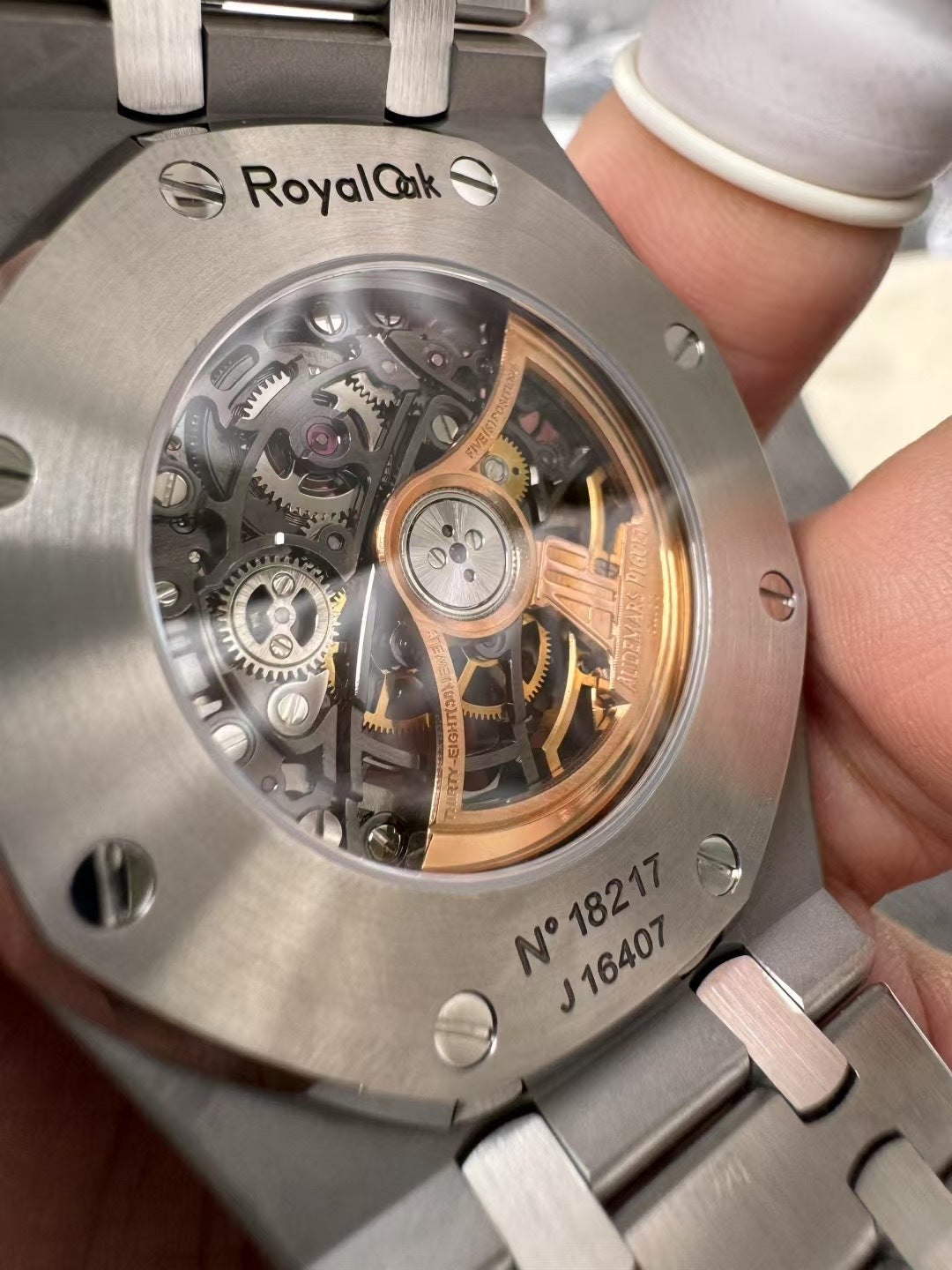 AP Skeleton Free Sprung Balance with Baguette Diamond Bezel Swiss Superclone