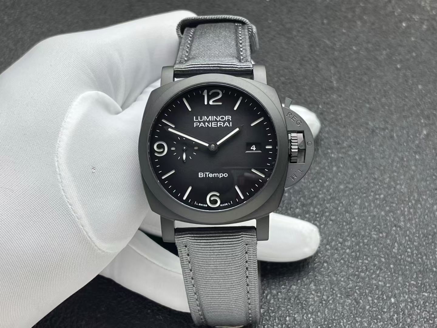 Panerai Luminor BiTempo Titanium DLC New York PAM1467 Black Dial 1:1 Best Replica VSF 44mm