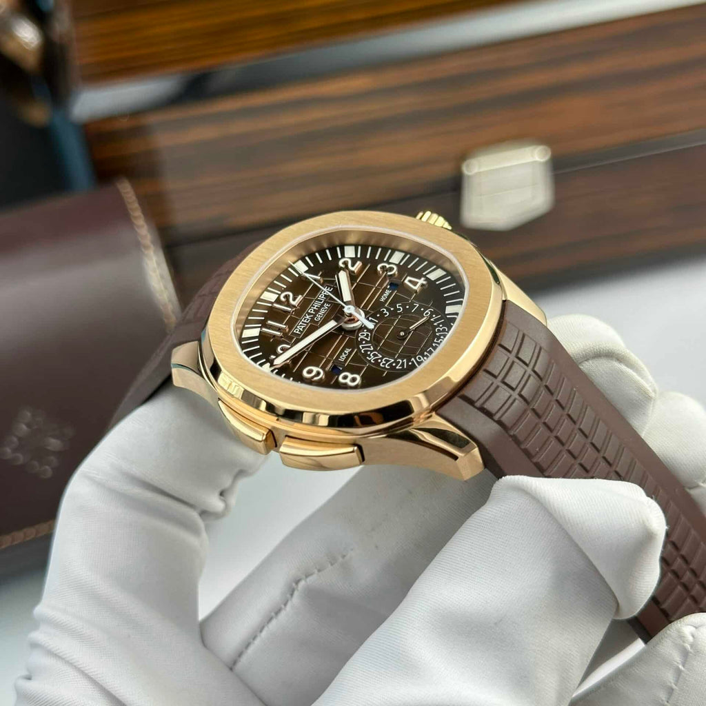 Philippe Aquanaut 5164R-001 Rose Gold Brown Dial Replica Z Factory