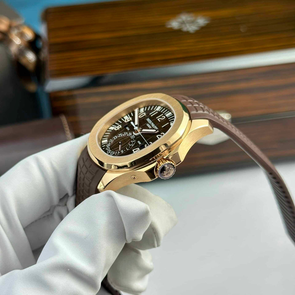 Philippe Aquanaut 5164R-001 Rose Gold Brown Dial Replica Z Factory