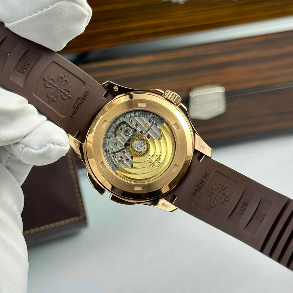 Philippe Aquanaut 5164R-001 Rose Gold Brown Dial Replica Z Factory