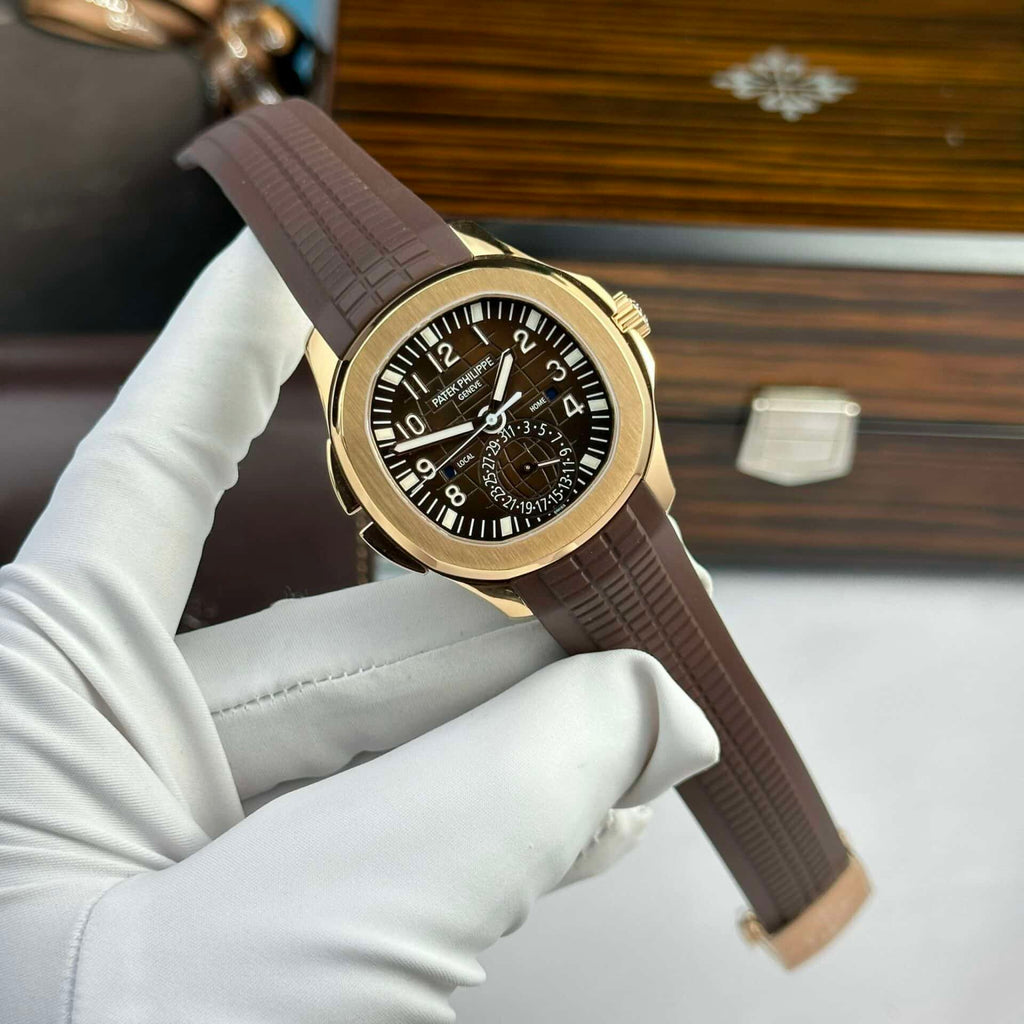 Philippe Aquanaut 5164R-001 Rose Gold Brown Dial Replica Z Factory