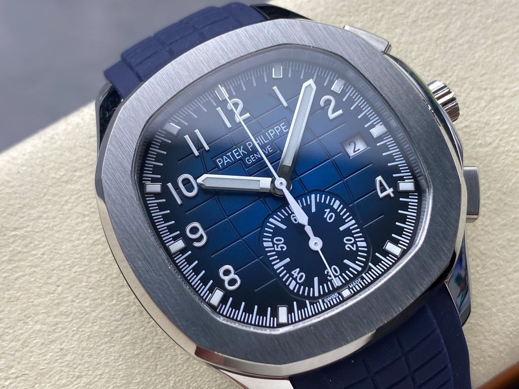 Philippe Aquanaut 5968G Chronograph Blue Dial Best Replica 42.2mm