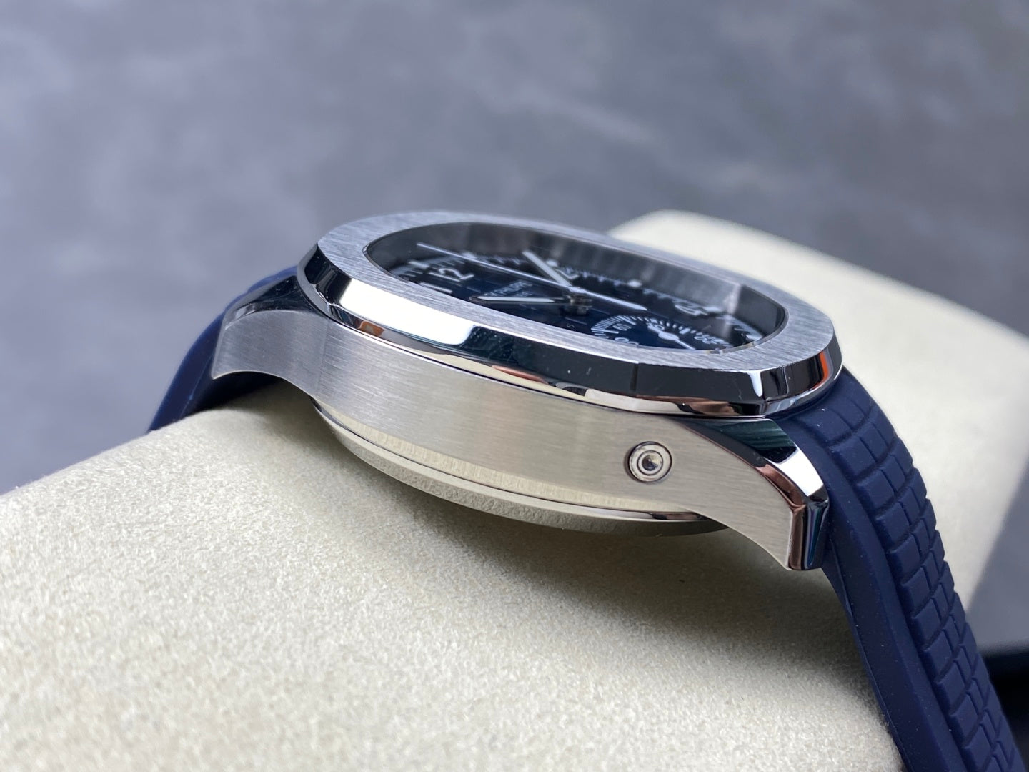 Philippe Aquanaut 5968G Chronograph Blue Dial Best Replica 42.2mm