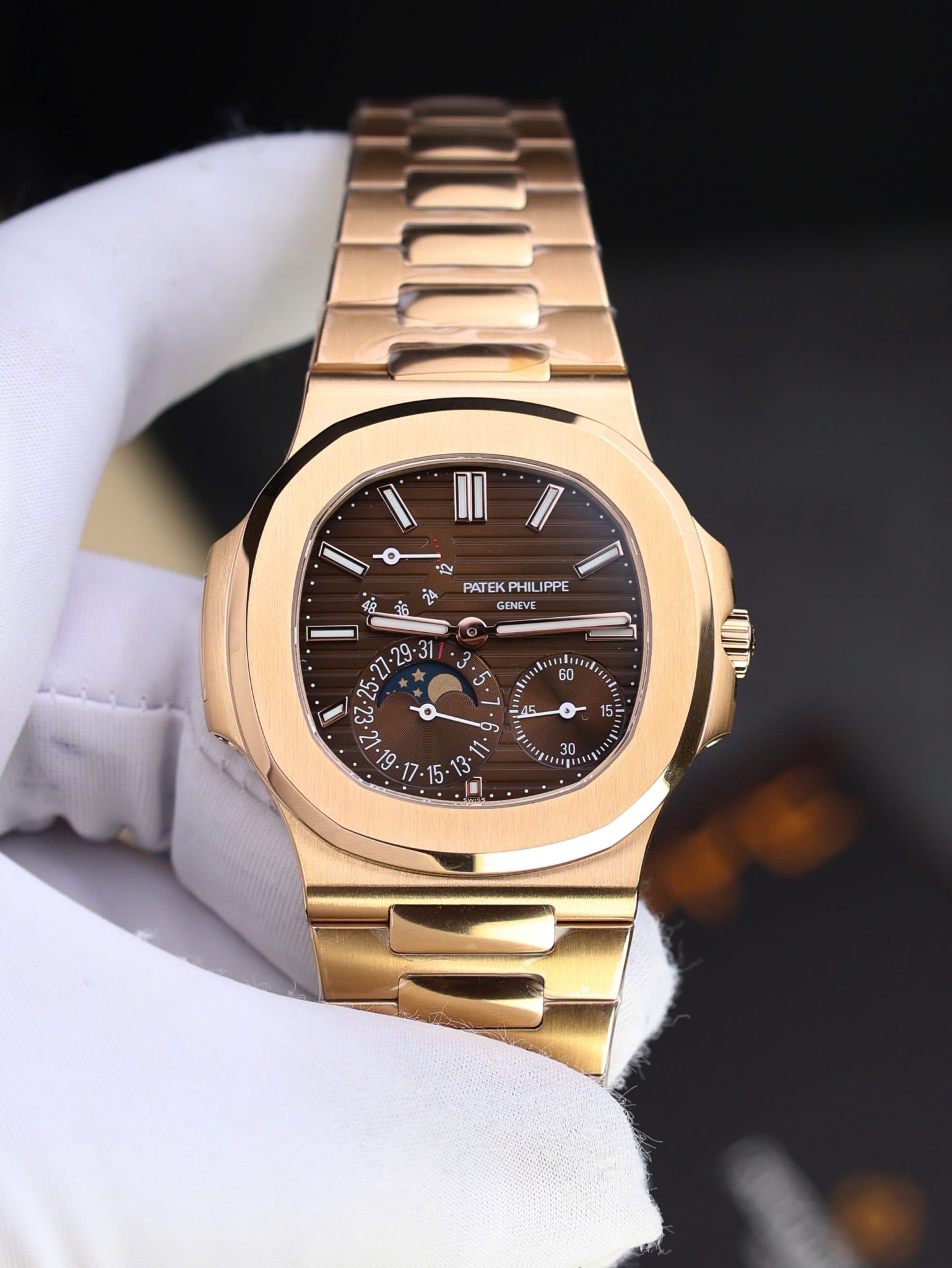 Philippe Nautilus 5712/1R Chocolate Dial Rose Gold Best Replica PPF V3 40mm