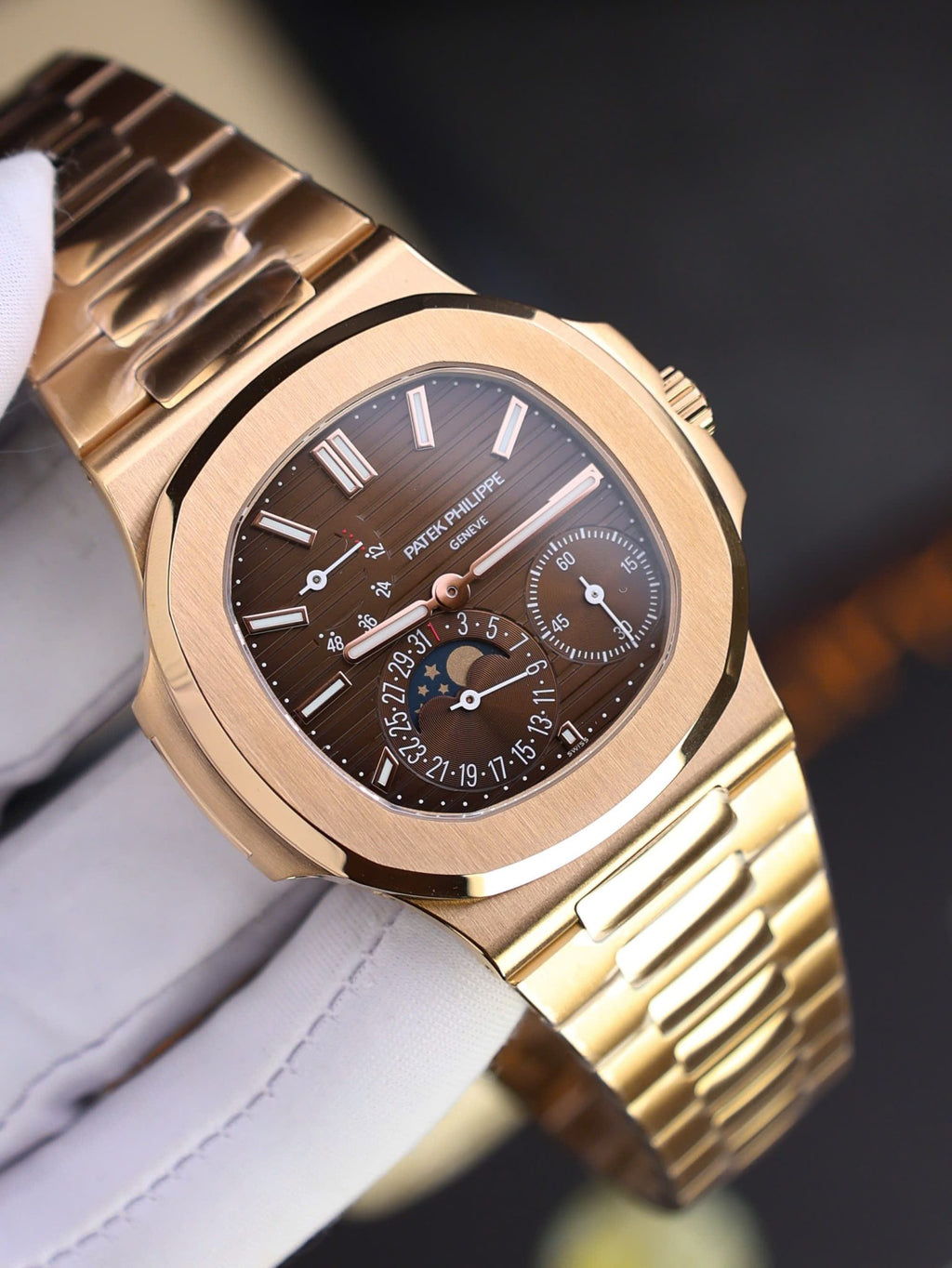 Philippe Nautilus 5712/1R Chocolate Dial Rose Gold Best Replica PPF V3 40mm