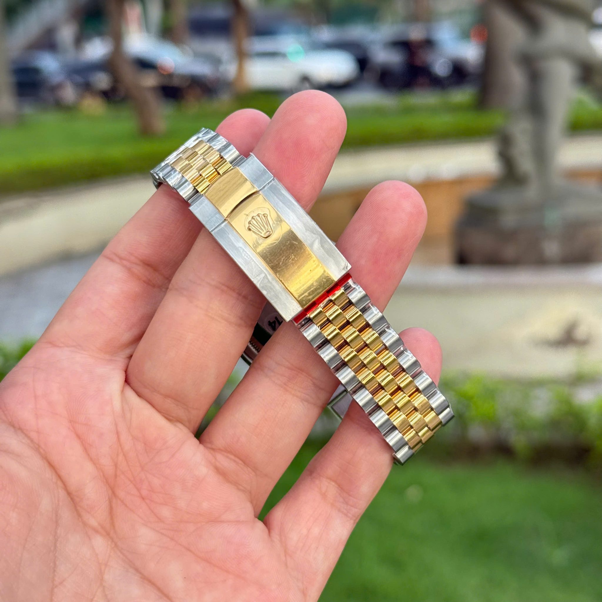 Datejust 126233 Steel & Yellow Gold Custom Natural MOP Dial Moissanite Markers Jubilee Bracelet Super Clone VSF 36mm