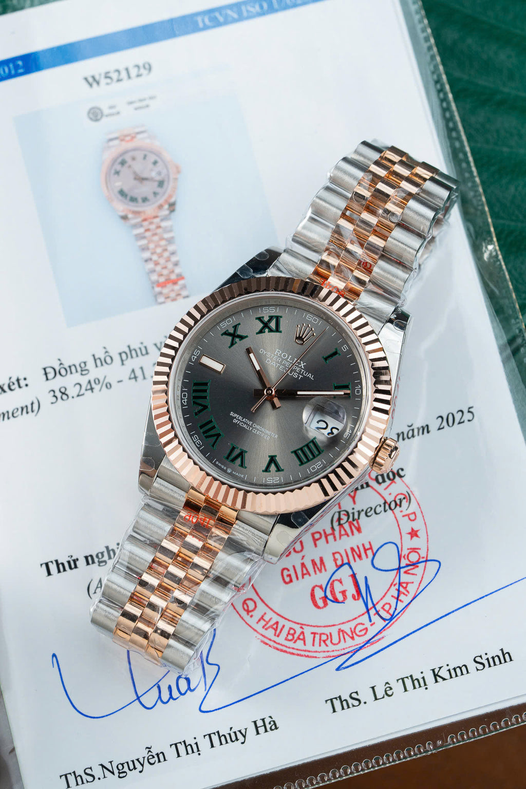 Datejust 126331 Two Tone 10K Rose Gold Wrapped Wimbledon Dial Jubilee 1:1 Replica GMF 36mm