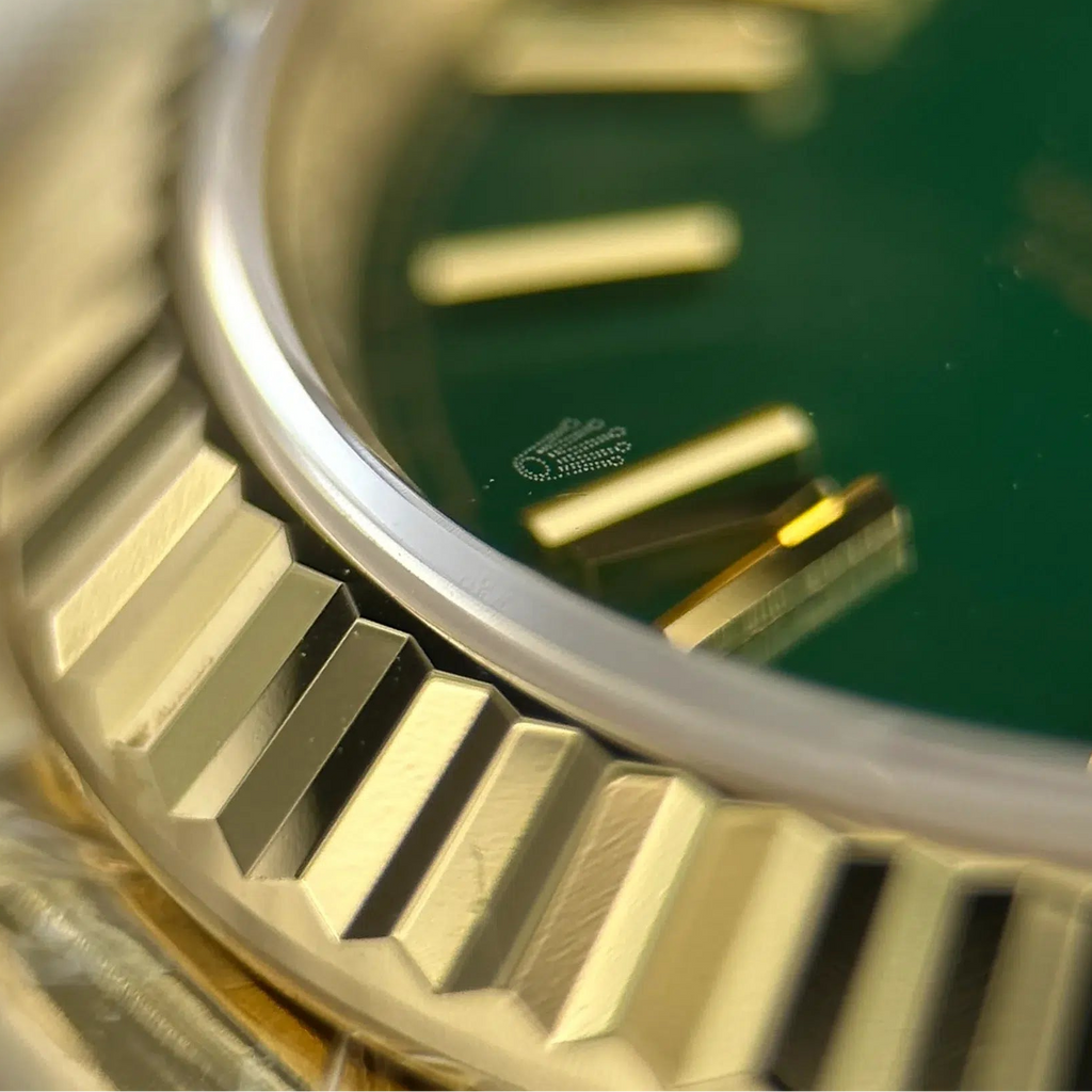 Day-Date 228238-0061 Yellow Gold Green Roman Dial 1:1 Top Quality Replica 210g RC Factory 40mm