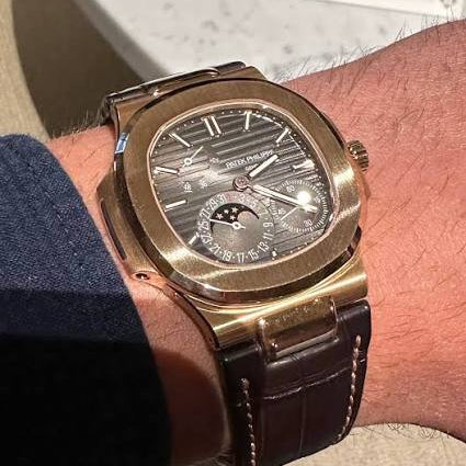 Philippe Nautilus 5712/R Leather Strap Rose Gold Swiss Superclone