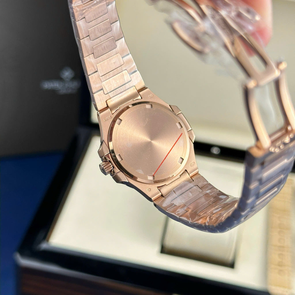 PP Nautilus 7010/1R Golden Dial Rose Gold Lady Watch Quartz Best Replica 32mm