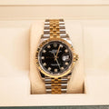 Datejust 36mm two tone black diamond dial Swiss Superclone DD3235