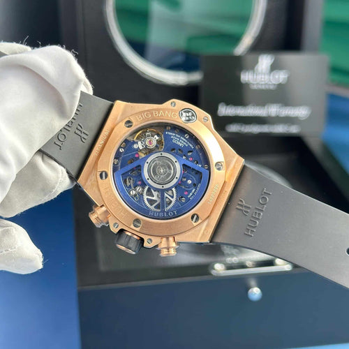 Big Bang Unico King Gold Blue Dial Best Replica BBF 42mm