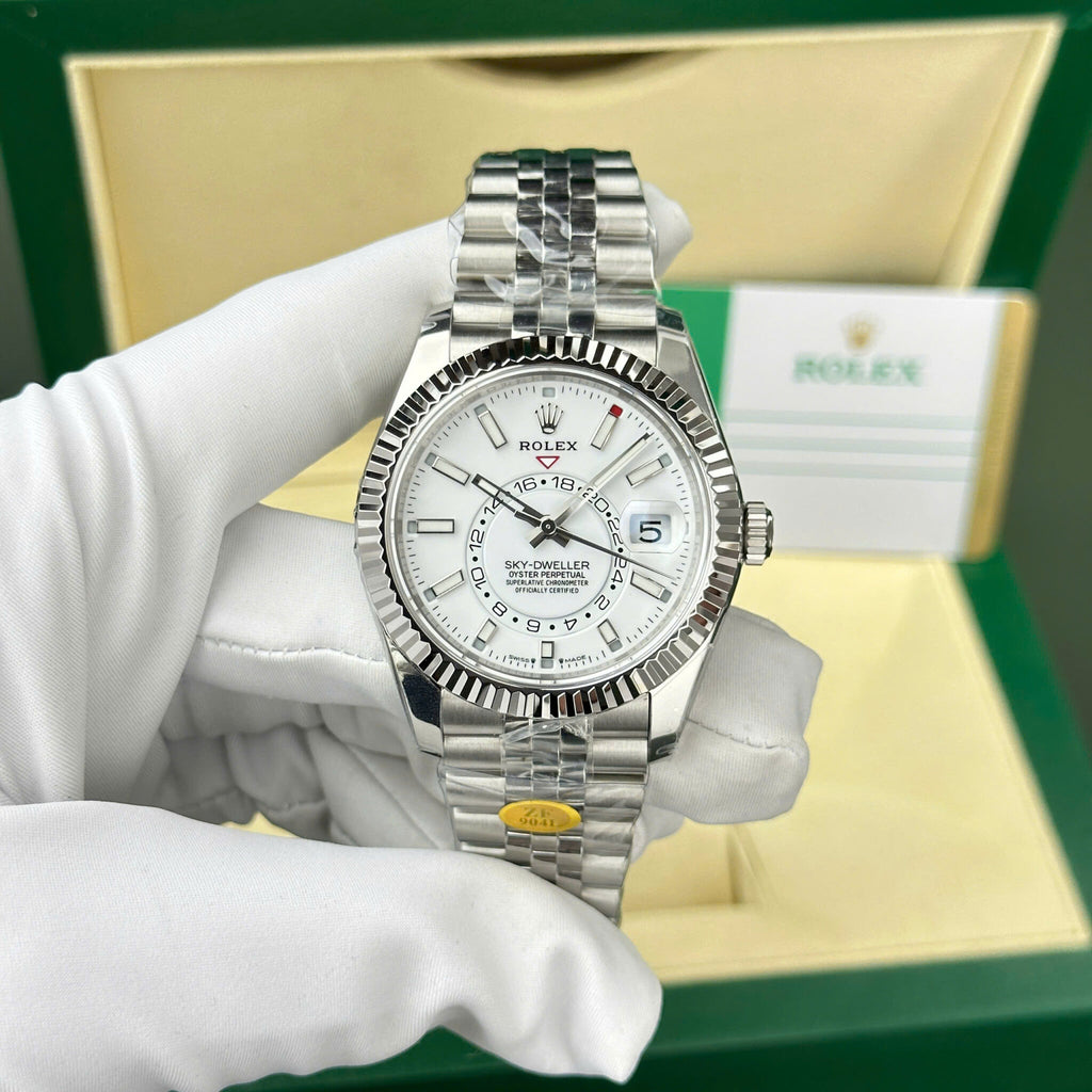 Sky-Dweller 326934 White Dial Jubilee Bracelet Best Replica ZF 42mm