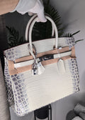 Birkin 25cm Crococdile Leather Silver hardware Supercopy
