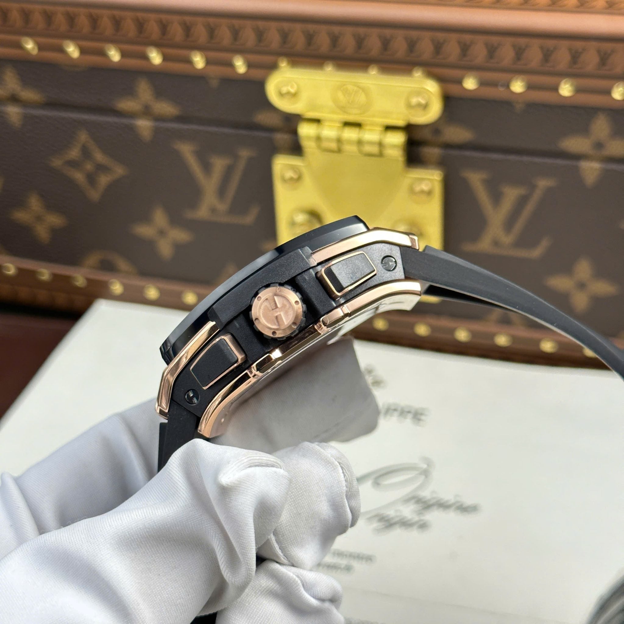 Hublot Spirit of Big Bang King Gold Black Ceramic Best Replica 42mm