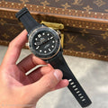 Seamaster Diver 300M Black Ceramic and Sedna Gold Rubber Strap Best Replica 43.5mm