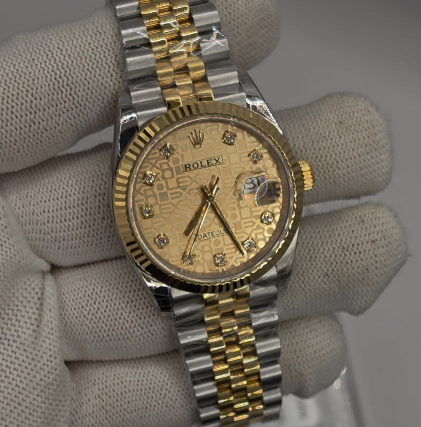 Datejust 36mm steel & gold computer dial swiss supeclone