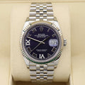 Datejust 36mm Aubergine Dial Oyster Perpetual Stainless Steel Super Clone