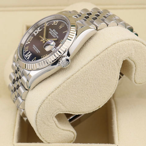Datejust 36mm Aubergine Dial Oyster Perpetual Stainless Steel Super Clone