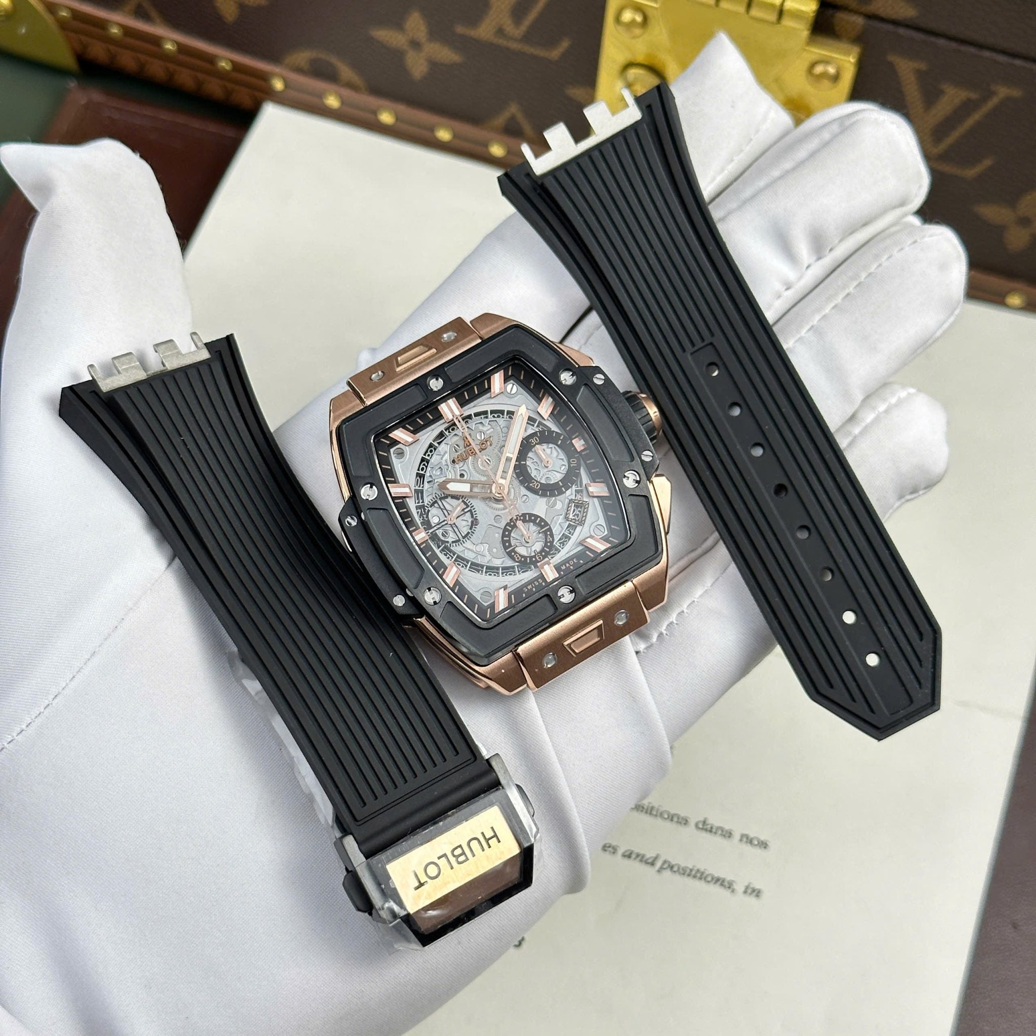 Hublot Spirit of Big Bang King Gold Black Ceramic Best Replica 42mm