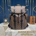 LV Christopher MM Backpack M43735 Monogram Macassar Canvas SUPER COPY