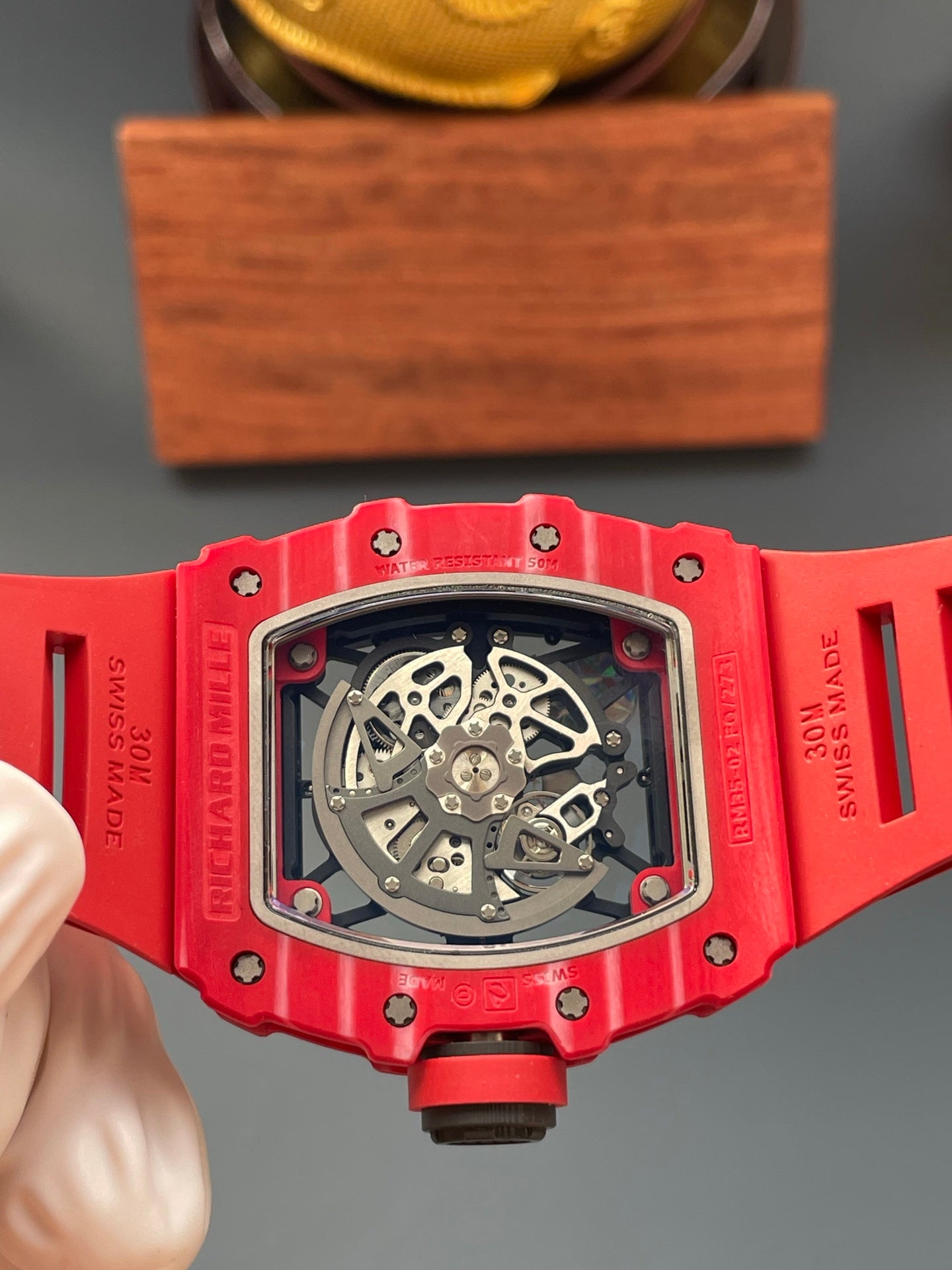 Richard Mille RM 35-02 Red Quartz TPT Rafael Nadal Super Clone Top Quality APS Factory 49.94mm x 44.5mm