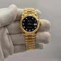 Datejust 31mm Lady Black Diamond dial Full Gold Presidential Swiss Superclone
