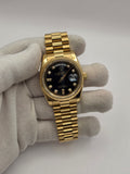 Daydate Fully Gold President Black Diamond Dial AAA Miyota Automatic