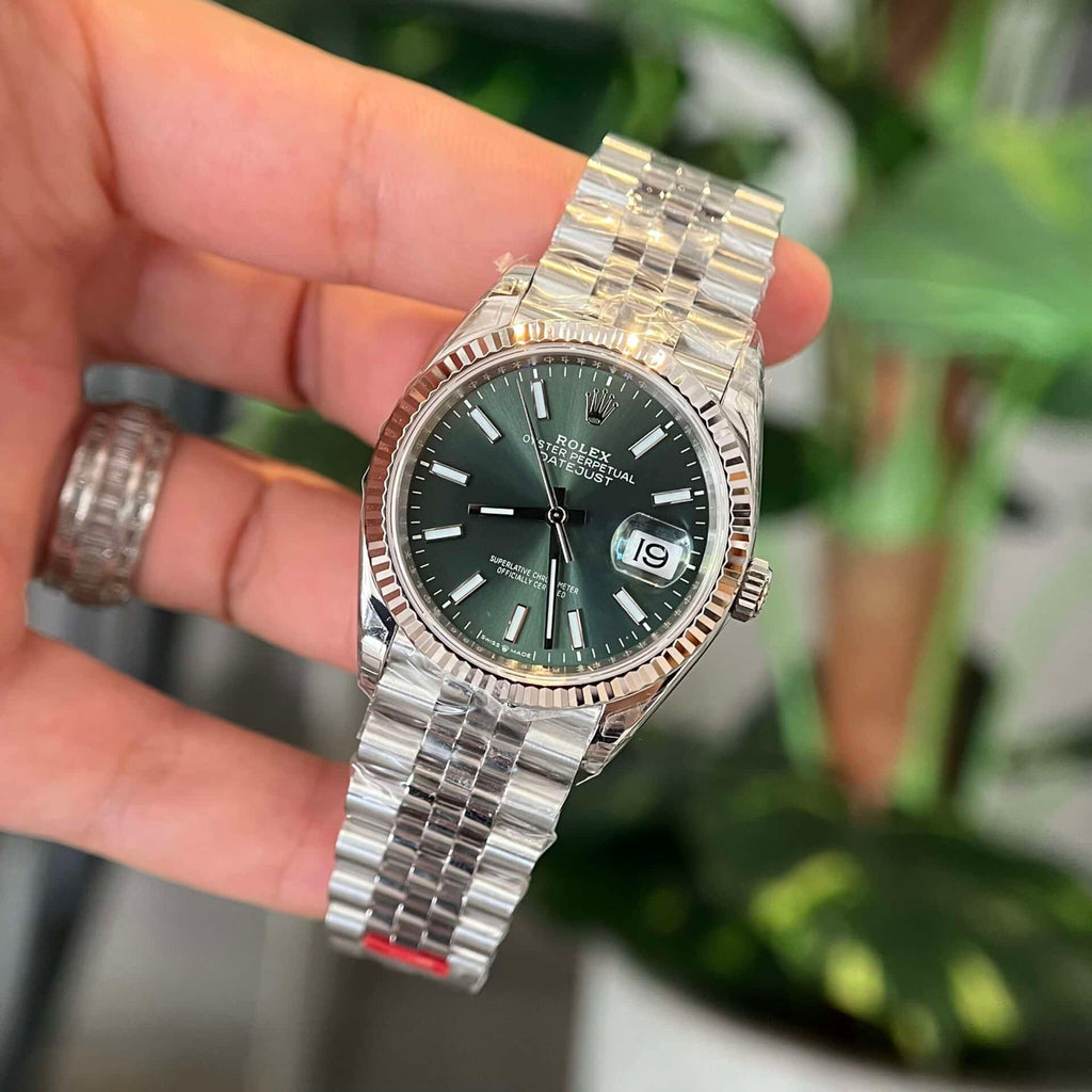 Datejust 36 126234-0051 Mint Green Dial Luminous Jubilee Top Quality Replica VS Factory