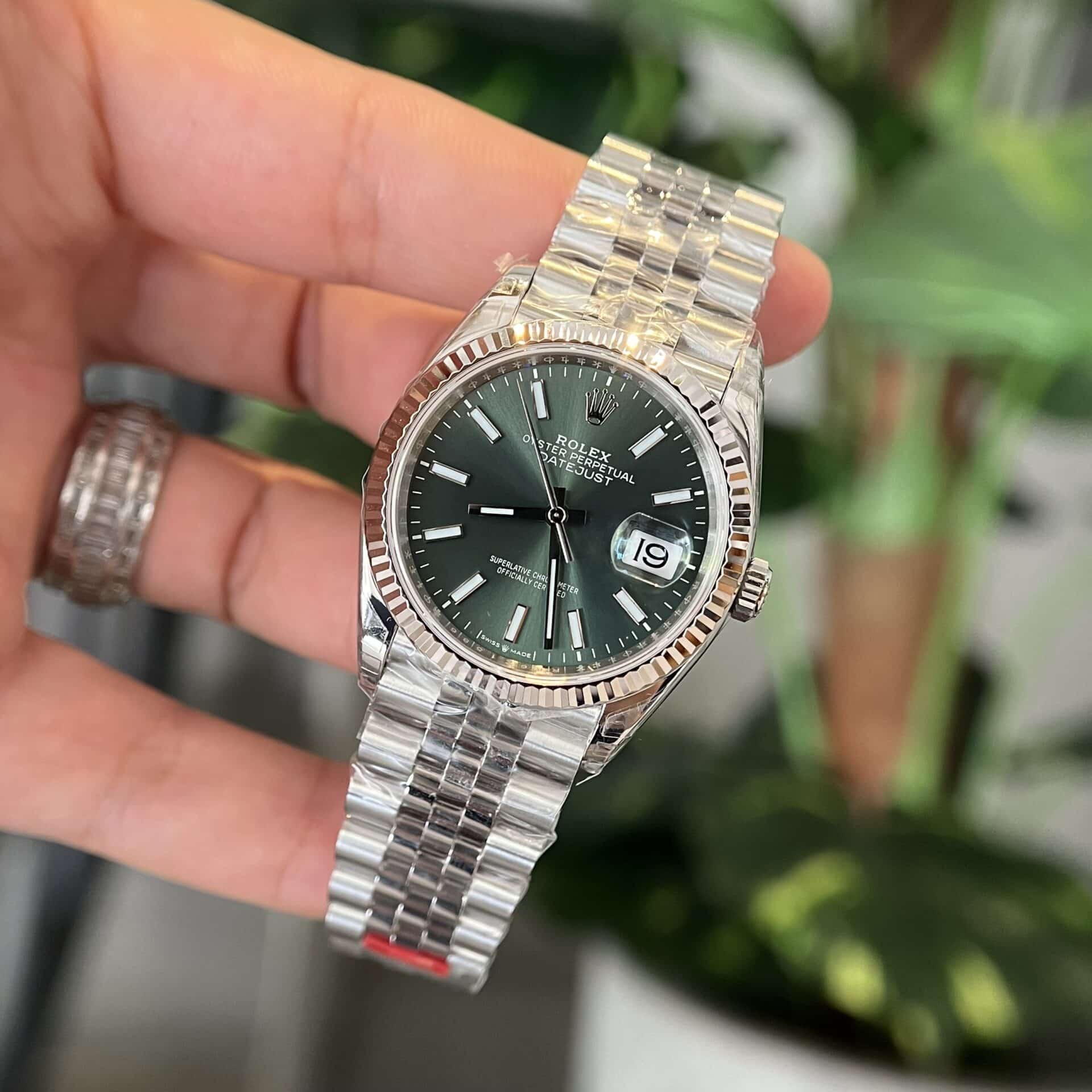 Datejust 36 126234-0051 Mint Green Dial Luminous Jubilee Top Quality Replica VS Factory