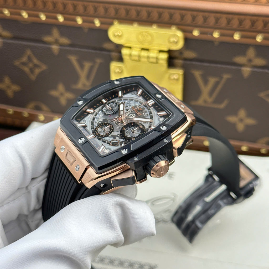 Hublot Spirit of Big Bang King Gold Black Ceramic Best Replica 42mm