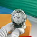 Omega Seamaster Planet Ocean 600M Silver Dial Green Bezel Best Replica VSF 43.5mm