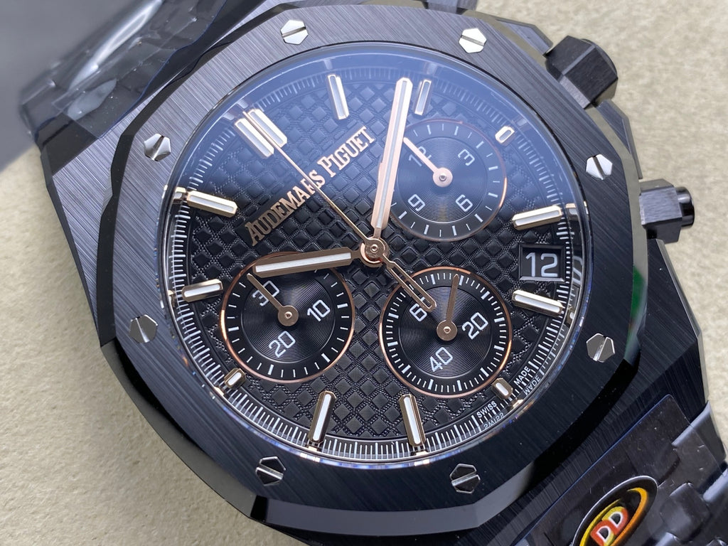 Audemars Piguet Royal Oak Chronograph 26240CE Black Ceramic 1:1 Best Edition Super Clone 41mm (Free Sprung)