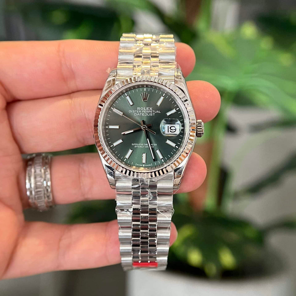 Datejust 36 126234-0051 Mint Green Dial Luminous Jubilee Top Quality Replica VS Factory