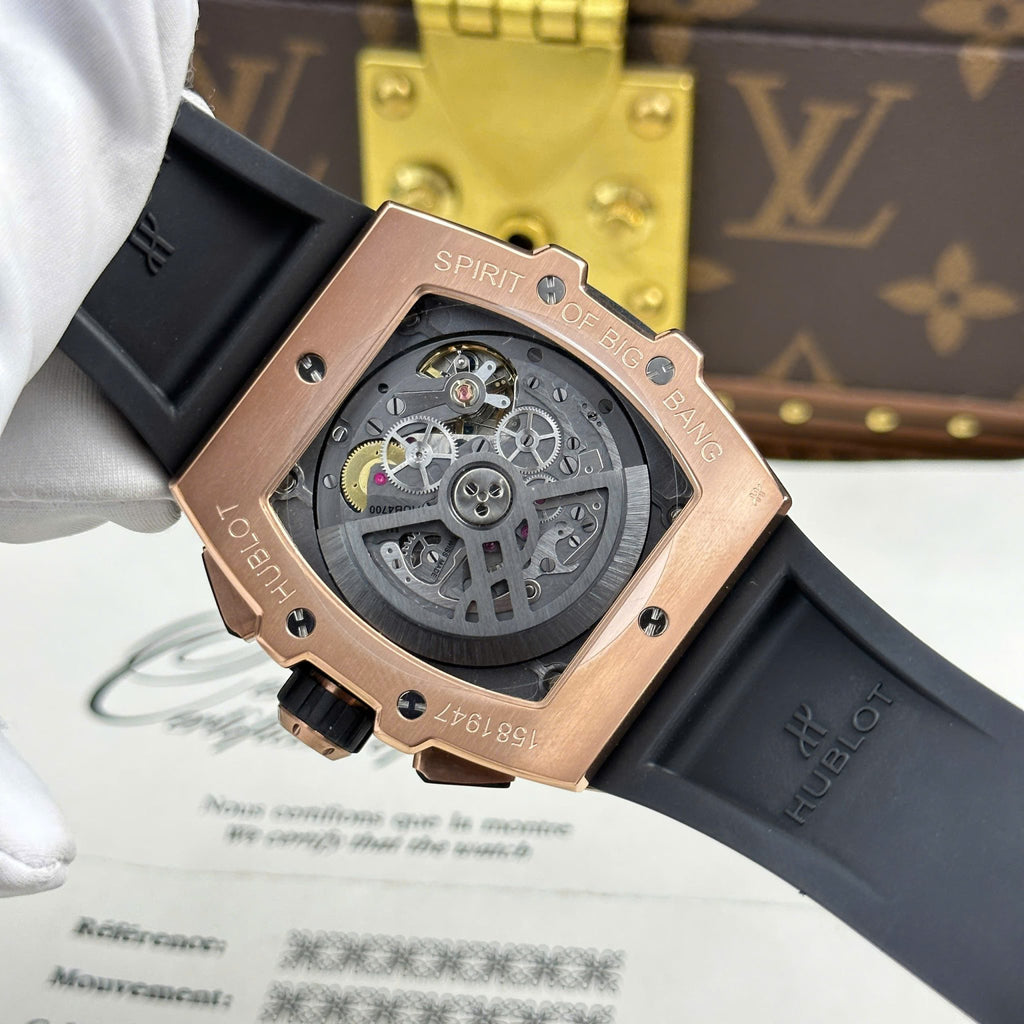 Hublot Spirit of Big Bang King Gold Black Ceramic Best Replica 42mm