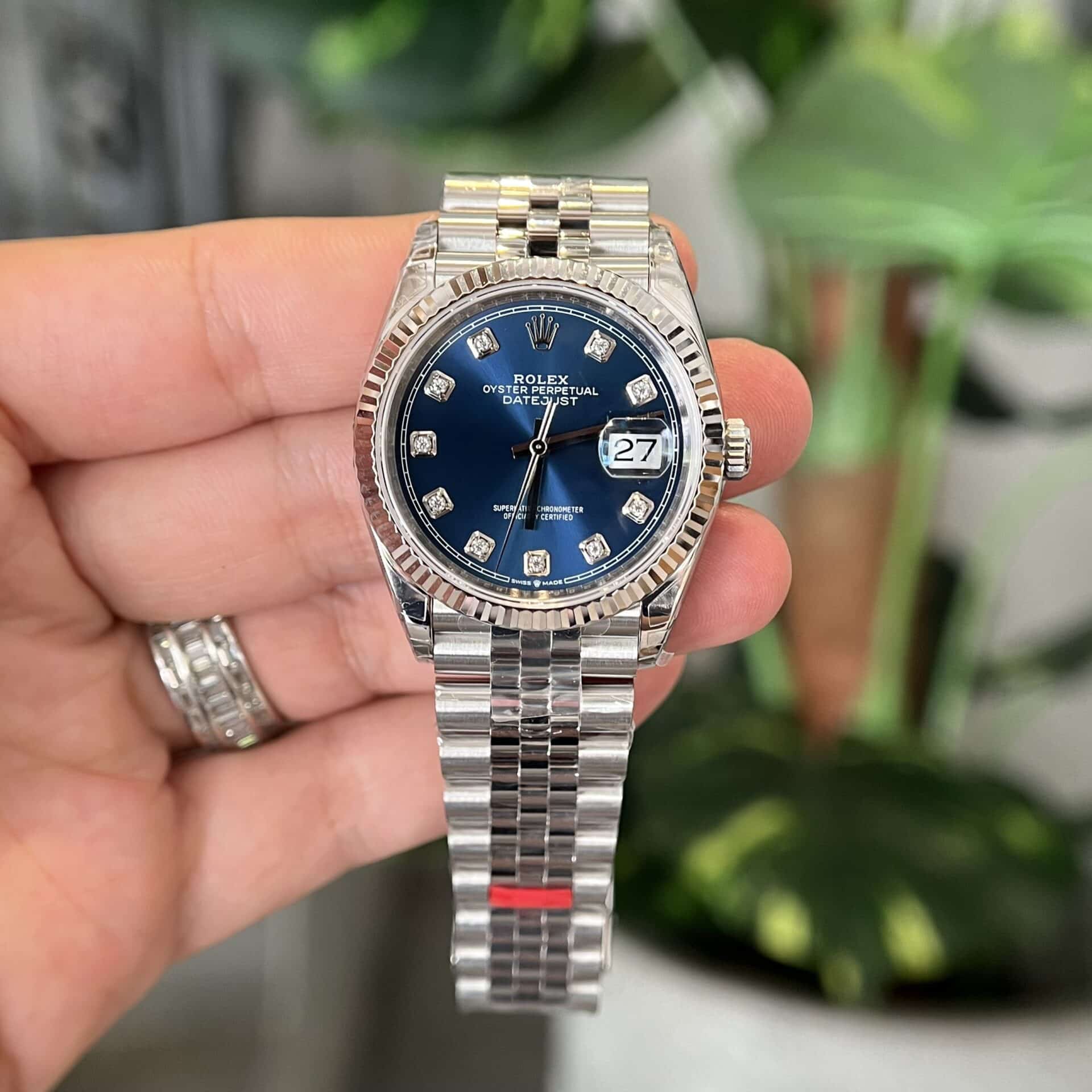Datejust 36 126234-0037 Blue Diamond Dial Jubilee Top Quality Replica VS Factory