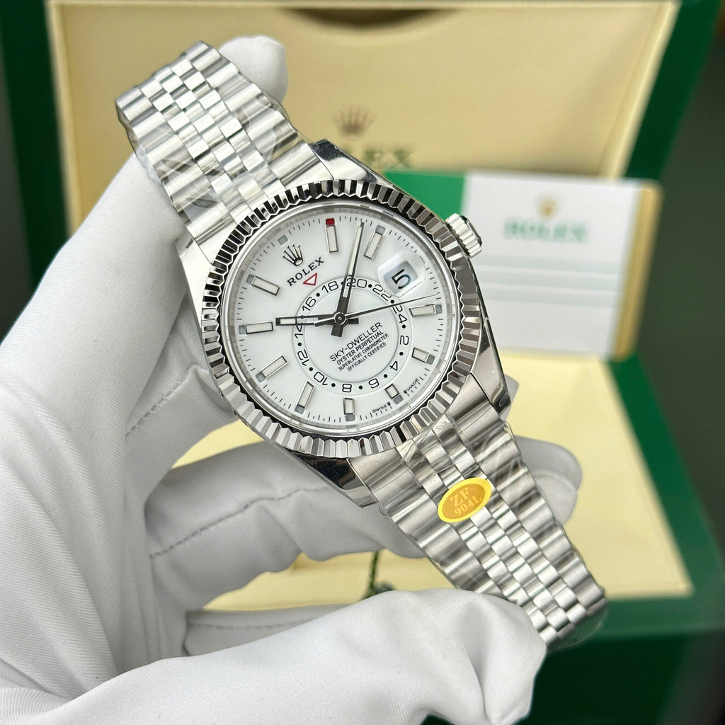 Sky-Dweller 326934 White Dial Jubilee Bracelet Best Replica ZF 42mm