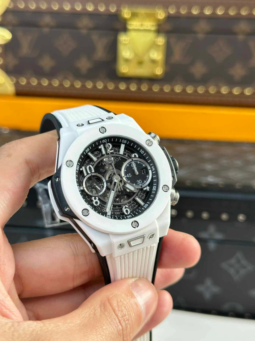 Big Bang Unico White Ceramic Best Replica BBF 42mm