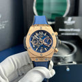 Big Bang Unico King Gold Blue Dial Best Replica BBF 42mm