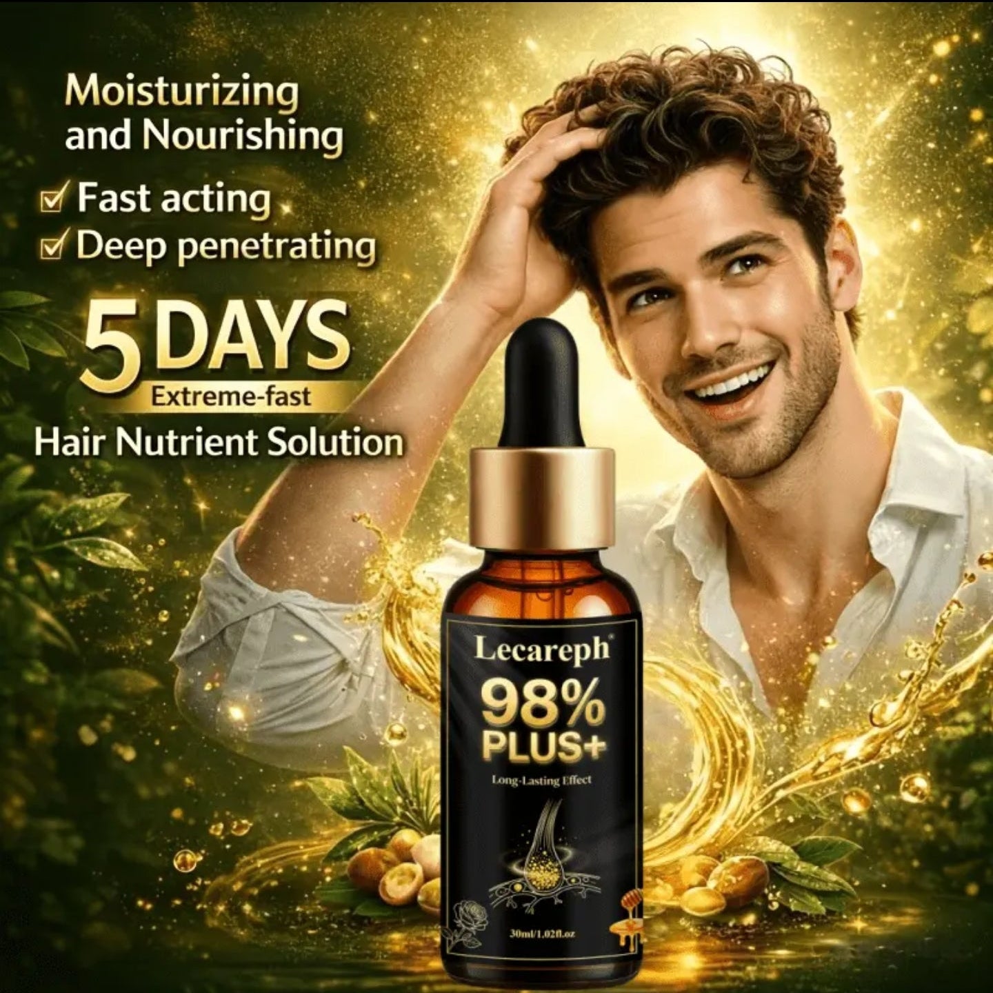 Unisex Hair Growth Serum, Transform Your Hair in Just 5 Days! 🌿✨